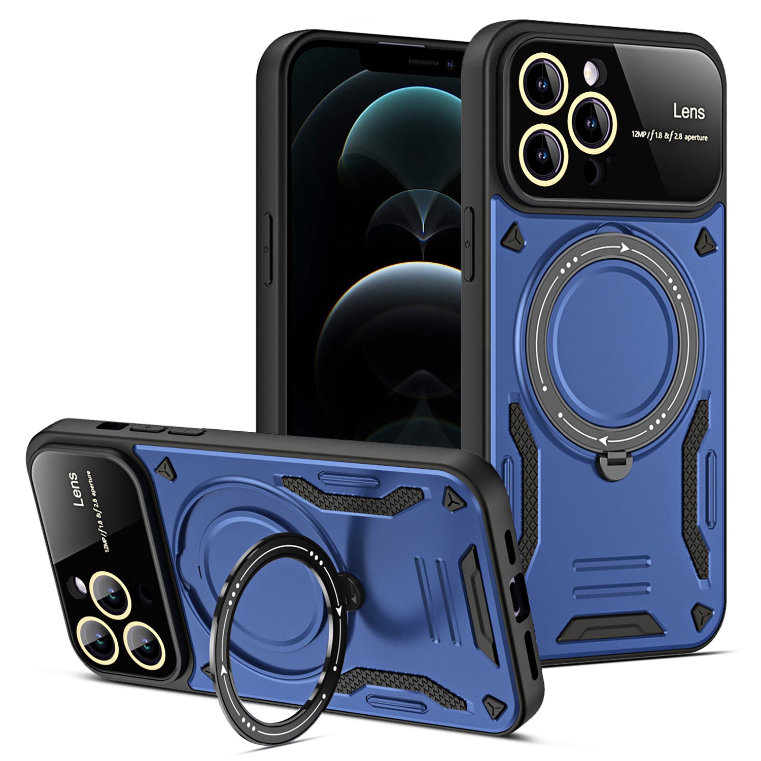 Rotating Kickstand Case for iPhone 12 Pro Max 6.7 inch Compatible with MagSafe PC TPU Phone Cover Rotating Kickstand Case for iPhone 12 Pro Max 6.7 inch Compatible with MagSafe PC TPU Phone Cover